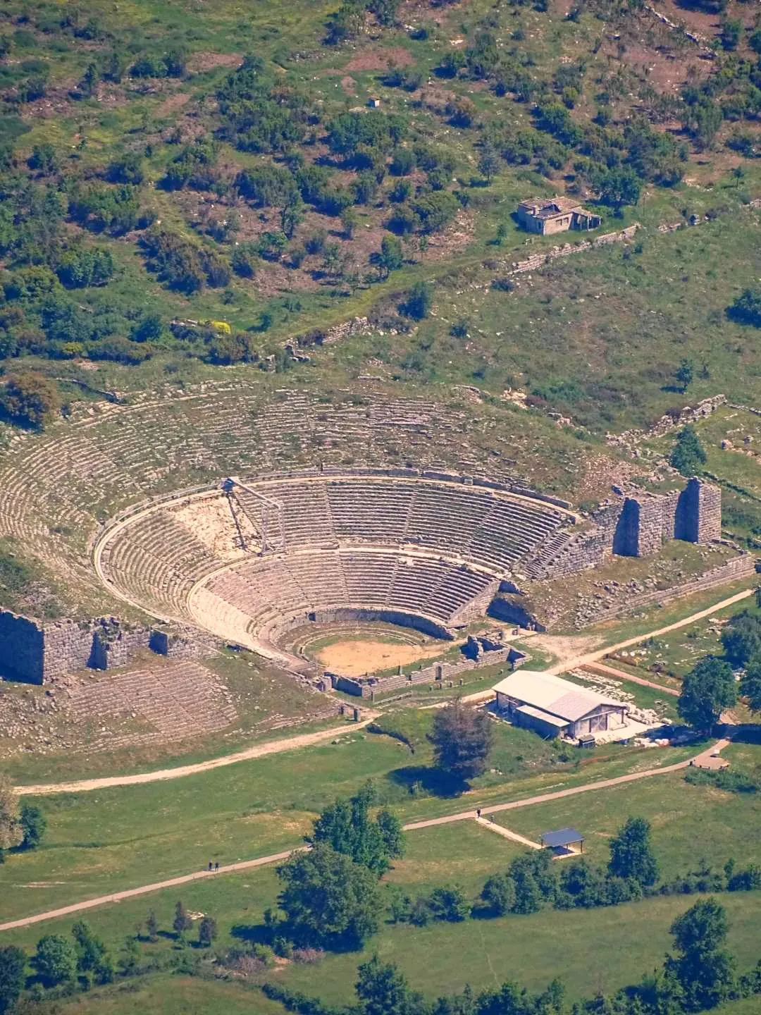 Ancient Theatre of Dodona from above